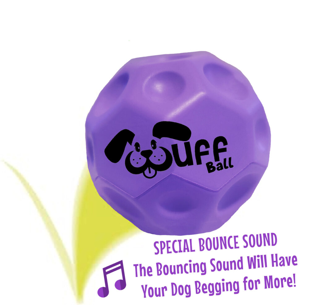 Wuff Ball | Purple - Dog Ball With Special Bounce Sound